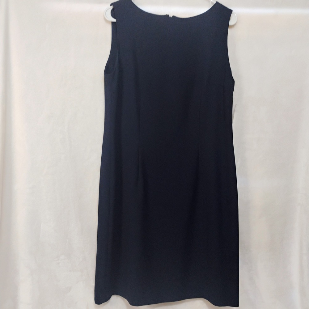 Karen Scott Womens Navy Blue Sleeveless Sheath Dress Size 12